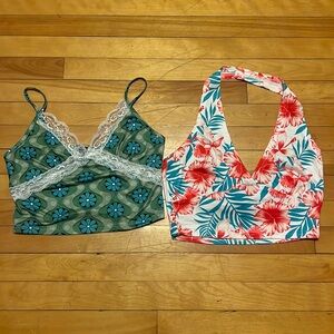 2 for 1 deal… SHEIN Floral Print Tops